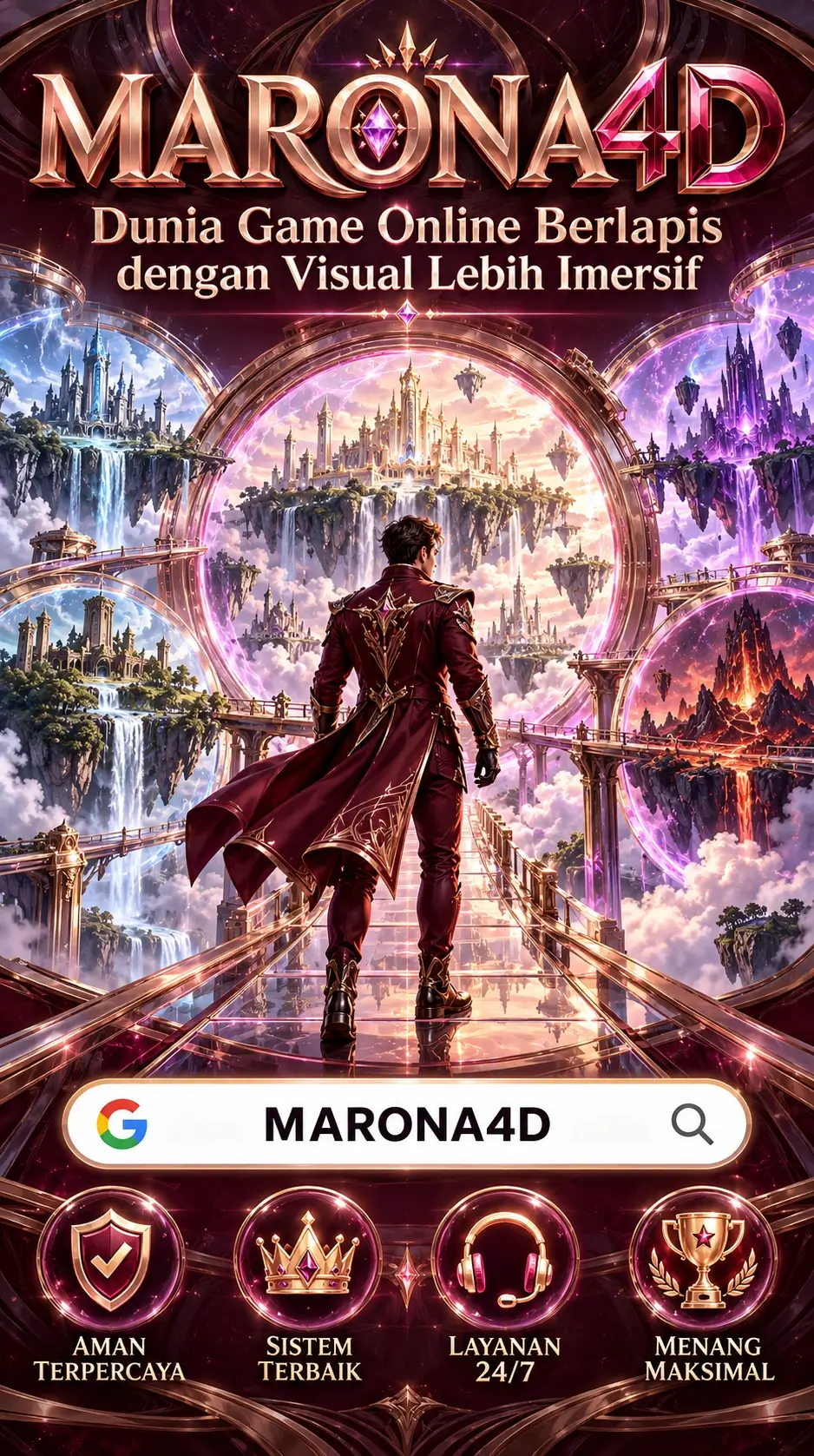 Galeri pratinjau visual MARONDA4D build APK resmi terbaru